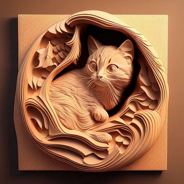 3D model cat (STL)